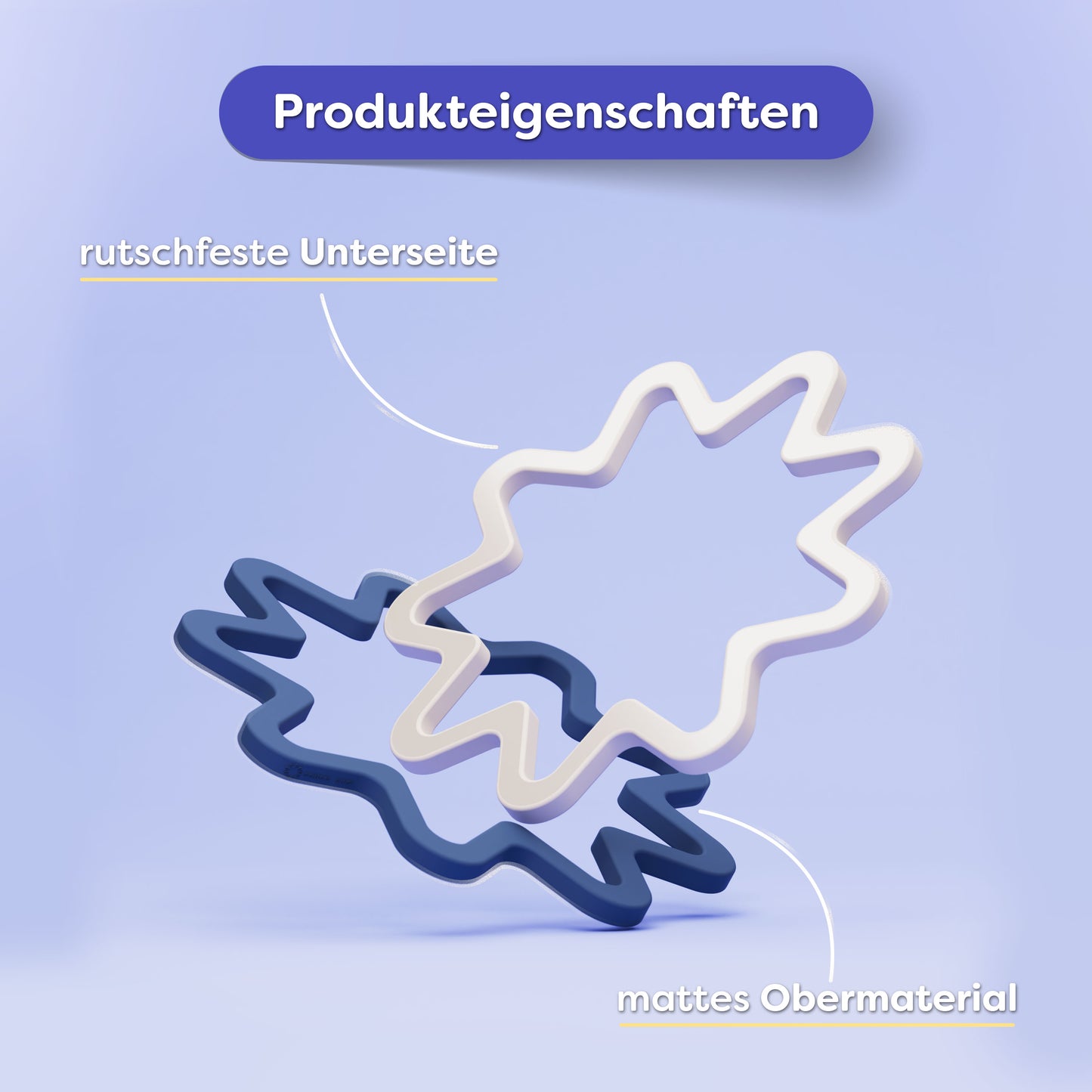 Suna Silikon Untersetzer Sternform – hitzebeständig & rutschfest