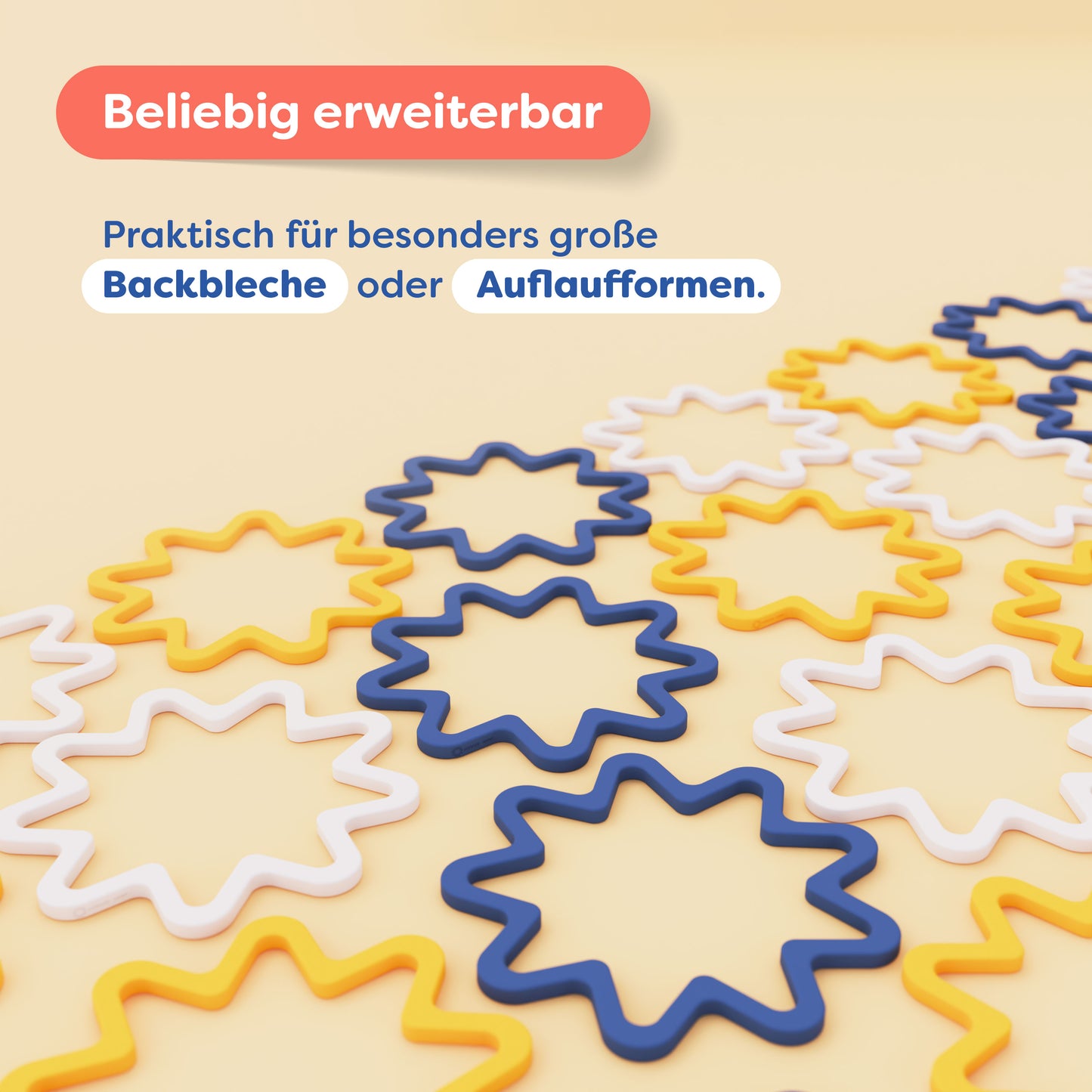 Suna Silikon Untersetzer Sternform – hitzebeständig & rutschfest