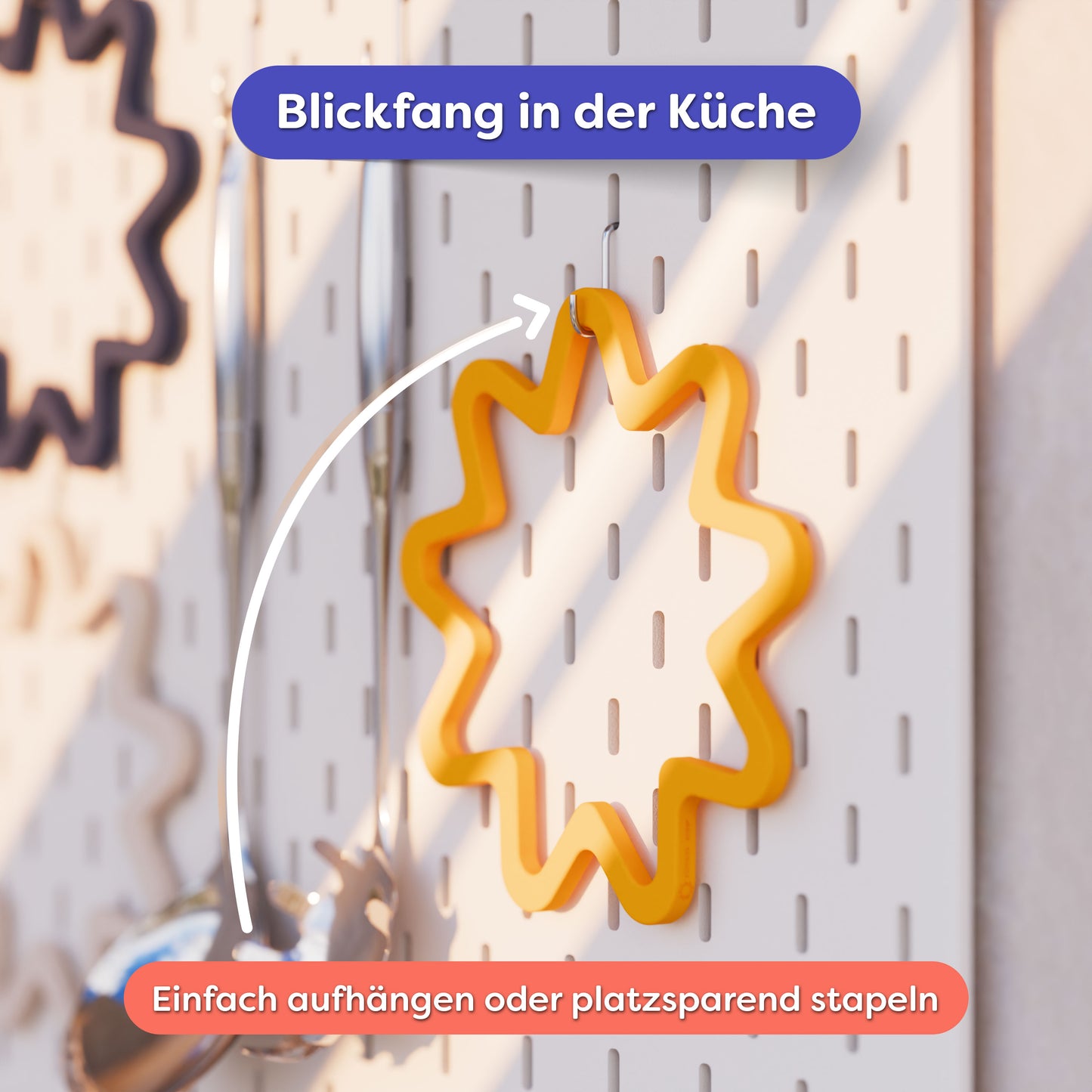 Suna Silikon Untersetzer Sternform – hitzebeständig & rutschfest