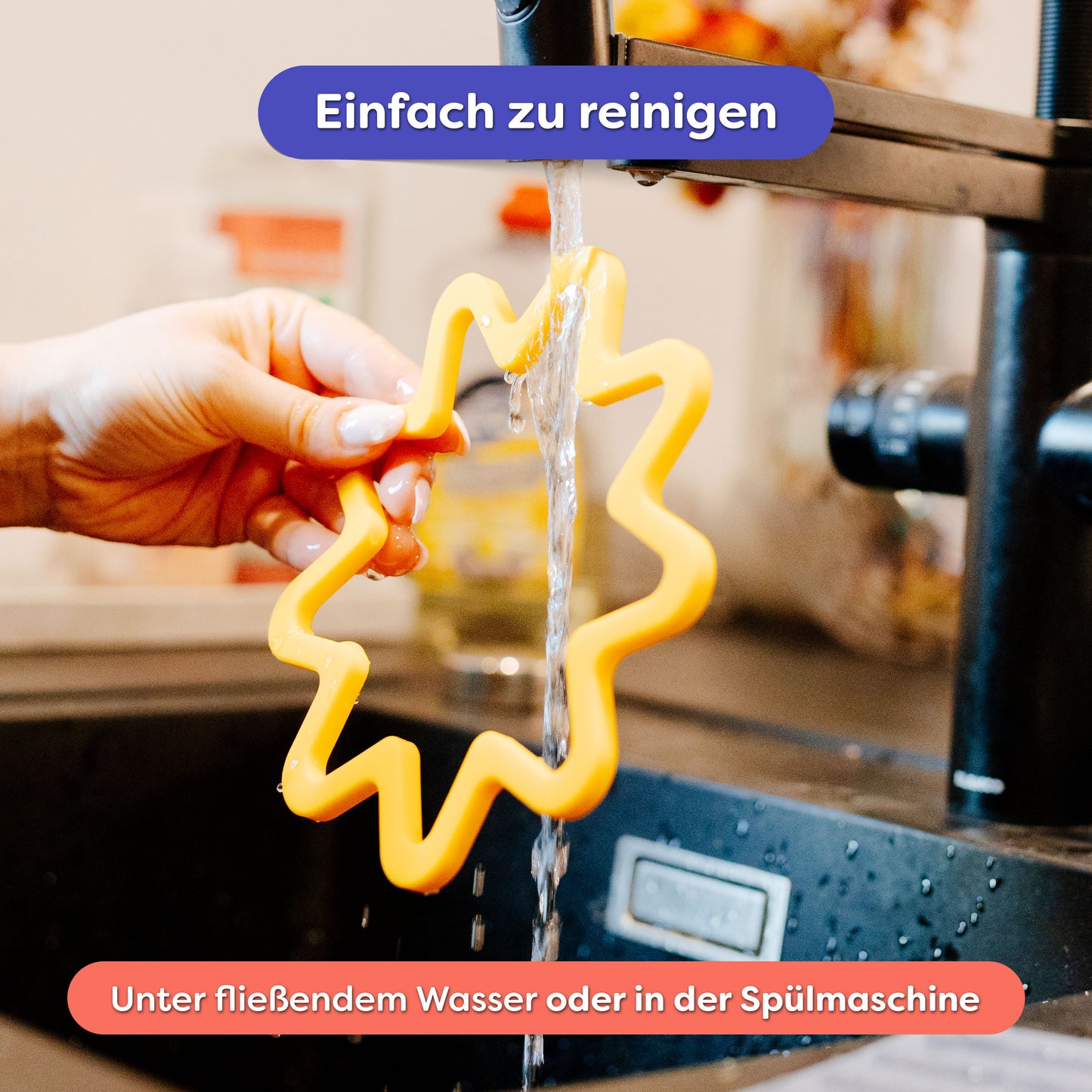 Suna Silikon Untersetzer Sternform – hitzebeständig & rutschfest
